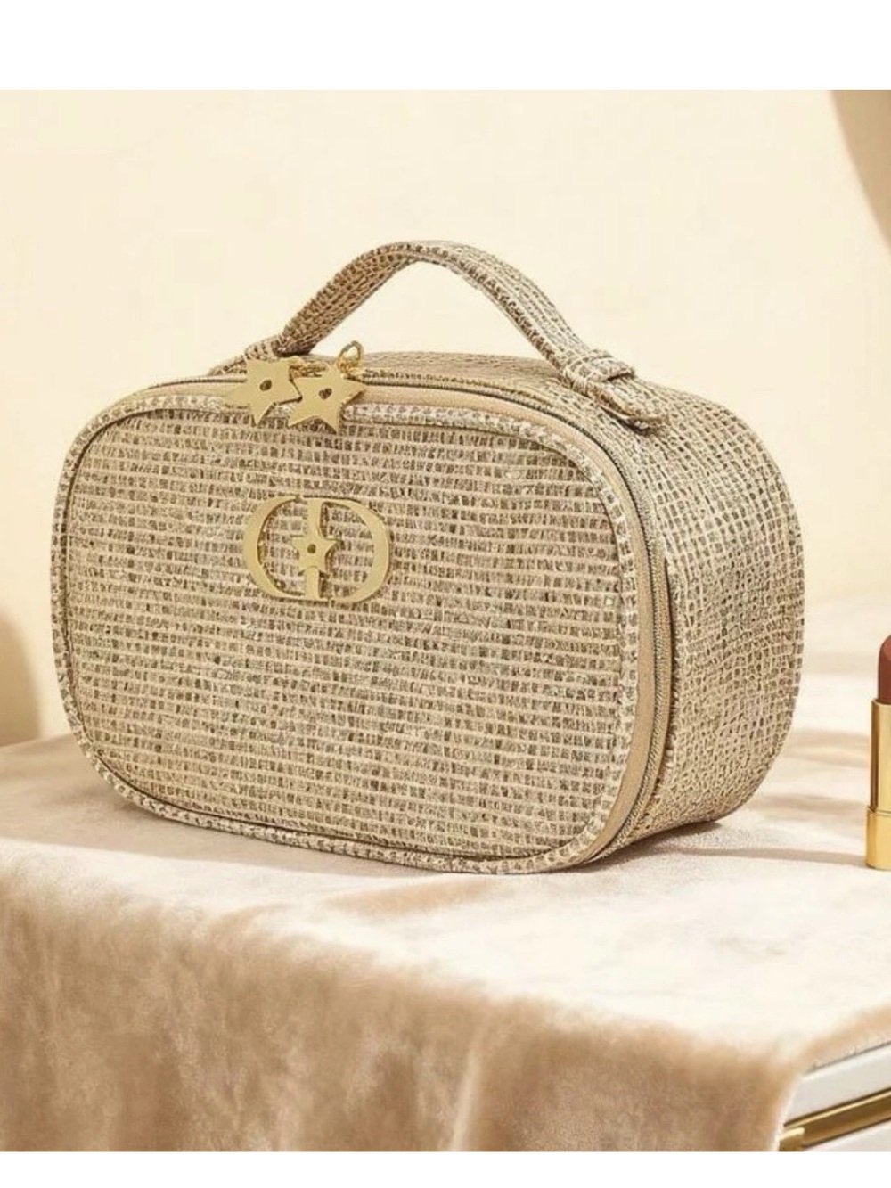 NIB Dior Gold Vanity Case Limited Edition